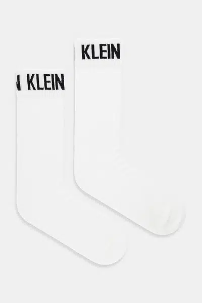 Ponožky Calvin Klein Jeans 2-pack bílá barva, 701235978