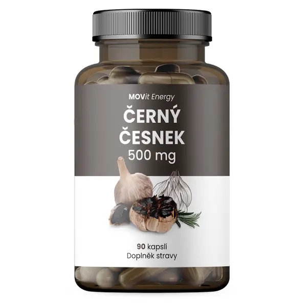 MOVIT ENERGY Černý Česnek 500 mg 90 kapslí