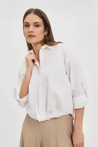 Marisse White Cotton Shirt