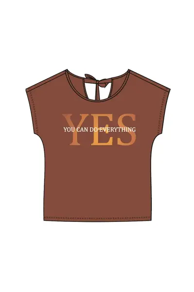 Marisse Women's T-Shirt L-Ts-4015 Brown