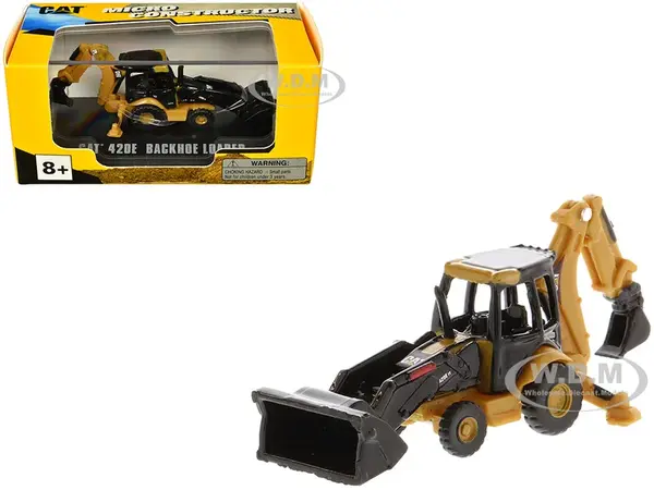 CAT Caterpillar 420E Backhoe Loader Yellow "Micro-Constructor" Series Diecast Model by Diecast Masters
