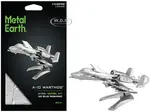 Model Kit Fairchild Republic A-10 Thunderbolt II "Warthog" Attack Aircraft (Moderate Difficulty) Steel Model by Metal Earth