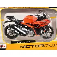 KTM RC 390 Motorcycle Orange and Black 1/12 Diecast Model by Maisto