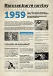 Narozeninové noviny 1959 s vlastní fotografií a textem, S fotografií a textem