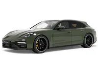 2021 Porsche Panamera Turbo S Sport Green 1/18 Model Car by GT Spirit