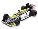 Williams FW11B 6 Nelson Piquet "Williams-Honda" Winner Formula One F1 "Italian GP" (1987) and Acrylic Display Case 1/18 Model Car by Spark