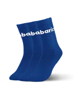 Barebarics - Barefoot Socks - Crew - Cobalt Blue - Big logo - 3 pack