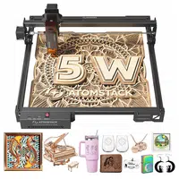 ATOMSTACK A5 Pro V2 5W Laser Engraver 400mm/s High Speed 0.01mm Precision 5mm Wood 3mm Black Acrylic in One Pass 410*380mm