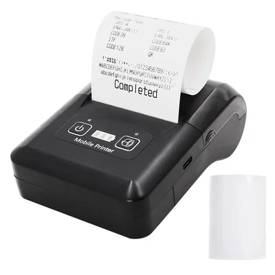 H20 58mm Mini Portable Thermal Printer Wireless Bluetooth & USB for Restaurant Retail Small Business - EU Plug