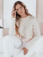 Damski sweter BRAVINA ecru Dstreet