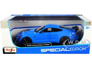 2020 Ford Mustang Shelby GT500 Light Blue "Special Edition" 1/18 Diecast Model Car by Maisto
