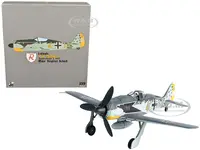Focke-Wulf FW 190A-4 Fighter Aircraft "Major Siegfried Schnell Luftwaffe JG2 France" (1943) 1/72 Diecast Model by JC Wings