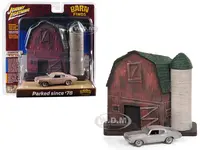 1970 Chevrolet Chevelle SS (Unrestored) with "Barn Finds" Resin Facade Diorama "Lost Legend" Series 1/64 Diecast Model Car by Johnny Lightning