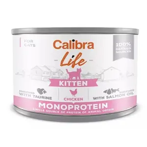 Calibra Cat Life konzerva Kitten Chicken Monoprotein  200 g