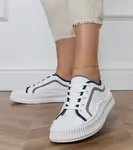 Gemre Biele dámske tenisky na platforme Salis