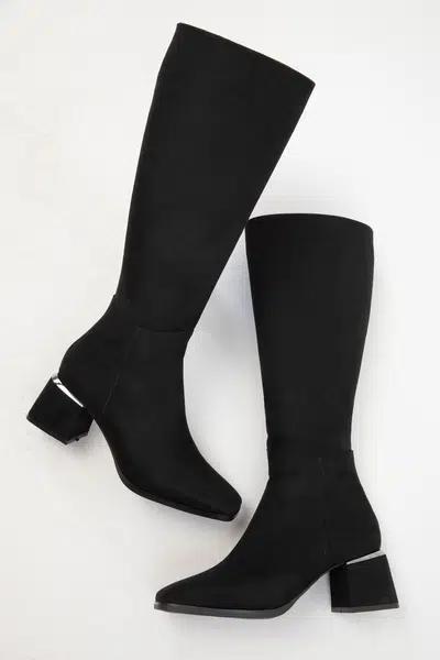 Soho Black Suede Women's Boots 19952