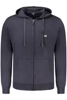 Modrá pánska mikina na zips