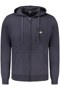 Modrá pánska mikina na zips