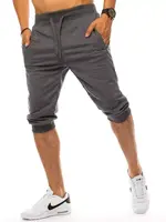 Pánske teplákové šortky tmavosivé Dstreet