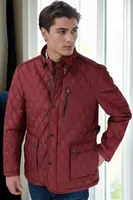 K8613 DEWBERRY COAT-PLAIN BURGUNDY