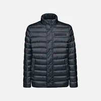 Dark Blue Men's Quilted Jacket Geox Warrens - Mens