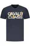 CAVALLI CLASS pánske tričko s krátkym rukávom modré