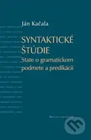 Syntaktické štúdie - Ján Kačala - kniha z kategorie Střední školy