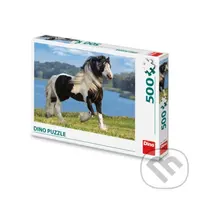 Černobílý kůň - puzzle z kategorie Zvířata