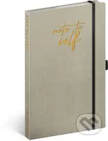 Nedatovaný plánovač Note to self (5 minut denně) (s gumičkou na uzavření a poutkem na tužku)