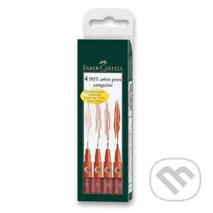 Popisovač Pitt Artist Pen - sanguine (S,F,M,B) 4 ks