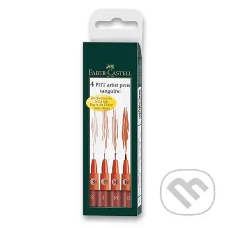 Popisovač Pitt Artist Pen - sanguine (S,F,M,B) 4 ks