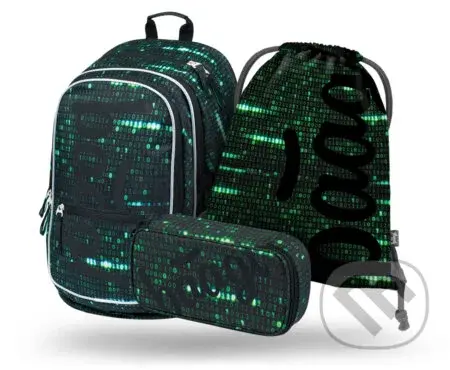 Školní set Baagl Core Numbers (set 3) (batoh, sáček na obuv, penál)