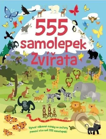 555 samolepek - Zvířata - kniha z kategorie Samolepky