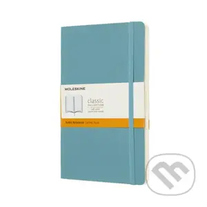 Moleskine - svetlomodrý zápisník (stredný, linajkovaný)