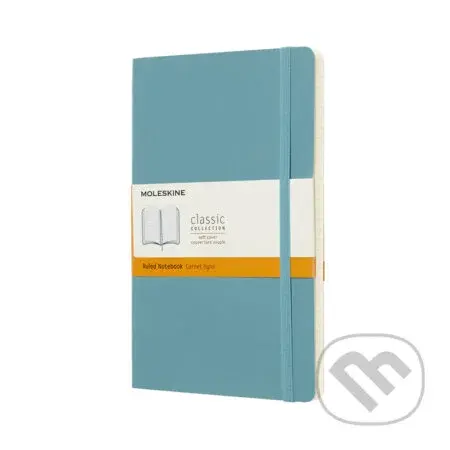Moleskine - svetlomodrý zápisník (stredný, linajkovaný)