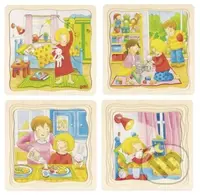 Jeden den v mém životě (Dřevěná vkládačka) - puzzle z kategorie Maxi dílky