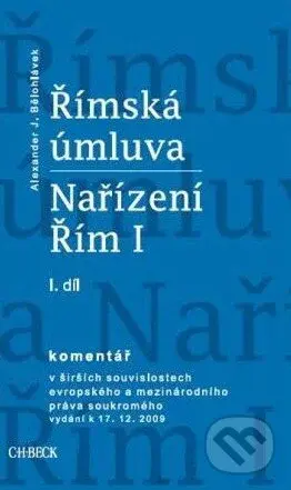 Římská úmluva (1. díl + 2. díl) (Nařízení Řím I. Komentář) - kniha z kategorie Správní právo