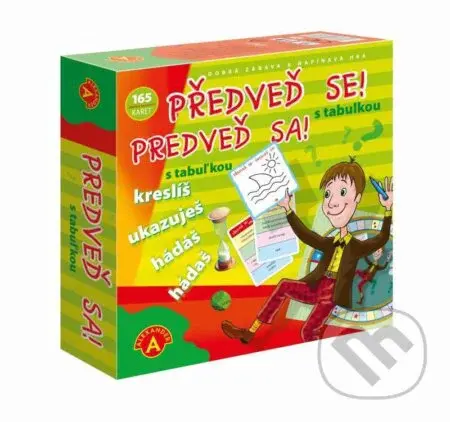 PŘEDVEĎ SE!  Párty hra s mazací tabulkou - hra z kategorie Party hry