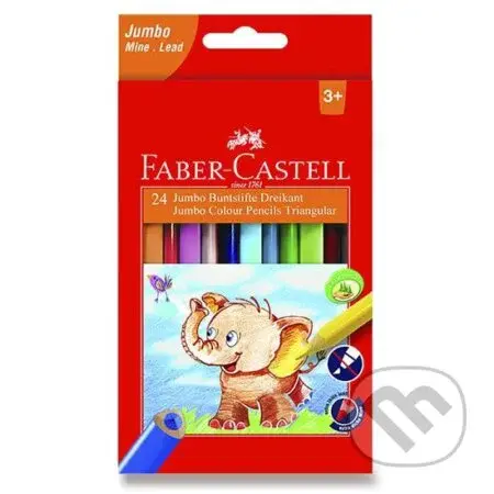 Pastelky Jumbo trojhranné set 24 farebné