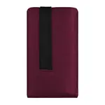 Univerzální pouzdro FIXED Lucca se zavíracím popruhem pro telefony do 6,3", vínová