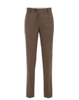 WE Fashion Nohavice  hnedá