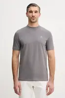 Tričko Karl Lagerfeld pánské, šedá barva, s aplikací, 561221.755750