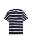 TOMMY HILFIGER Tričko 'ESS'  tmavomodrá / biela