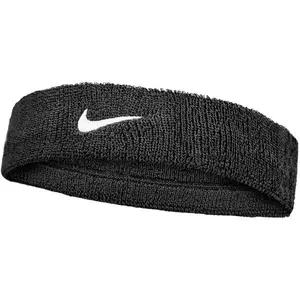 Nike SWOOSH CLASSIC HEADBAND Športová čelenka, čierna, veľkosť