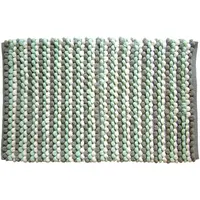 Kúpeľňový koberček Mosaic Sivý/Mätový 50x80 cm