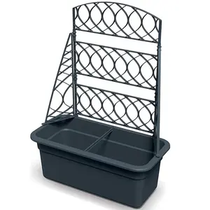 Květináč s pergolou BLOMA 58cm antracitový