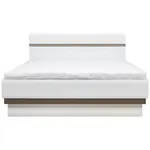 Posteľ  Lionel Li12/160 S.P. Dub Sonoma/biela s úložným priestorom