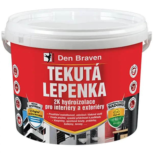Den Braven Tekutá lepenka 2k Hydroizolace 14 kg