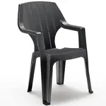 Plastové křeslo Alta grafit