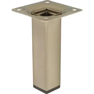 Štvorcová nábytková noha 10 cm inox